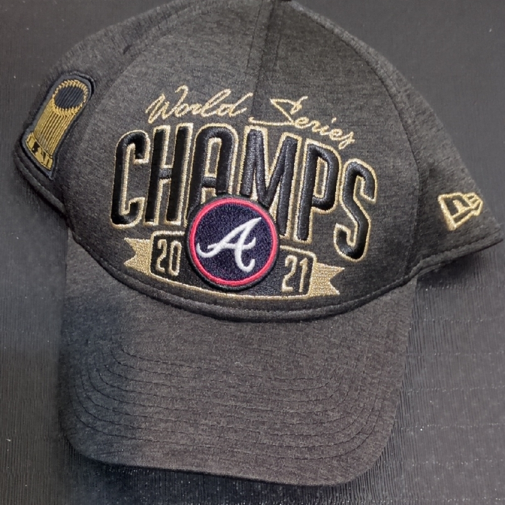 New Era Gray World Series Champs Cap 2021 Atlanta Braves World Series Hat!